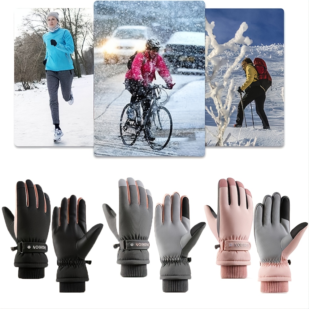 Mountaineering Ski Fishing Waterproof Gloves Men And Women Touch