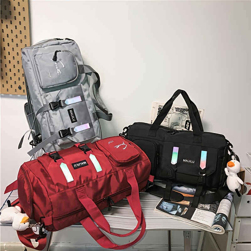 Large Capacity Travel Storage Duffel Bag with Shoes Compartment