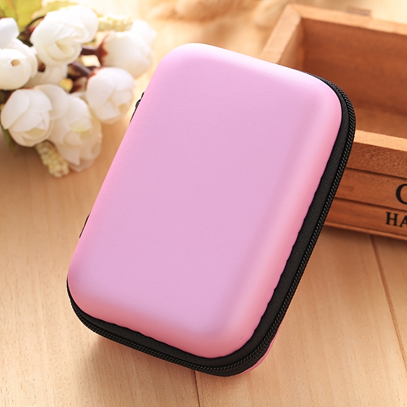 Portable Data Cable Zipper Bag for Digital Accessories Storage