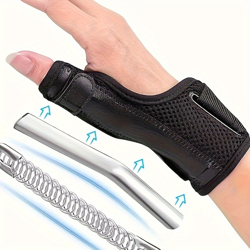 

1pc Reversible Thumb & Wrist Stabilizer Thumb Splint Brace Stabilizer Wrist Strap - Wrist Brace Thumb Brace For Arthritis Pain And Support - Reversible Wrist & Thumb Splint - Fits Both Hands