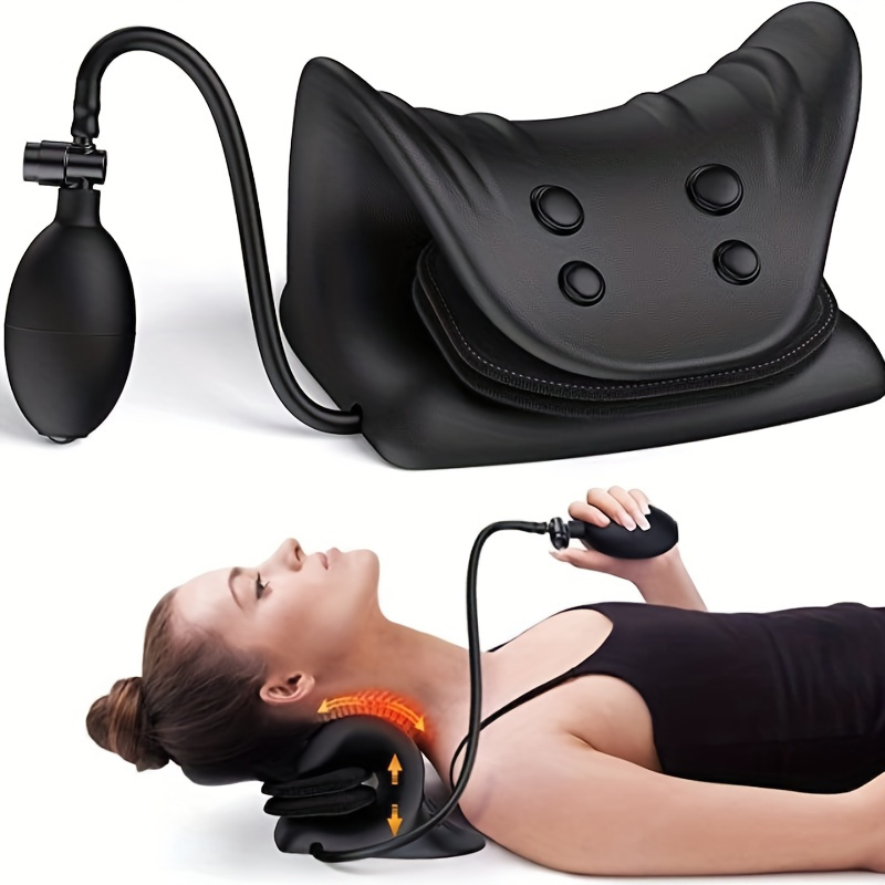 Neck Tension Reliever Neck Shoulder Stretcher Neck Massage Pillow Cervical  Spine Traction Pillow Occipital Release Tool Fitness - AliExpress