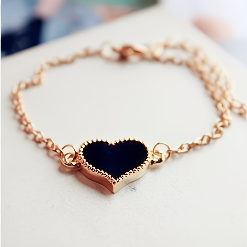 Reloj De Mujer De Moda Simple Conjunto De Pulsera De Corazón - Temu