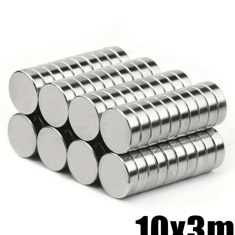 

Small Round N35 Magnet Measuring 10x3mm, A Strong Neodymium Magnet.