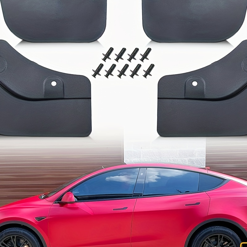 

For Tesla For Model Y Mud Flaps Splash Guards For Model Y 2024 2023 2022 2021 2020, No Need To Drill Holes, Front Rear Splash Mudguard