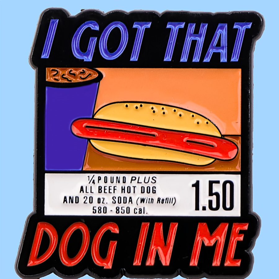 

1pc Dmlsky " That " Enamel Pin - Quirky Cartoon , Alloy Brooch For Backpacks & Bags,