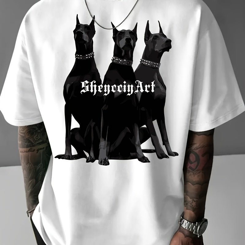 

Men's Cotton T-shirt - Casual Crew Neck, Short Sleeve Tee For Summer Outdoor & Vacation Wear
