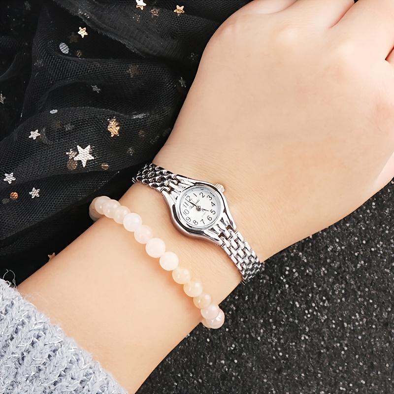 Silver watch with online gold bracelet