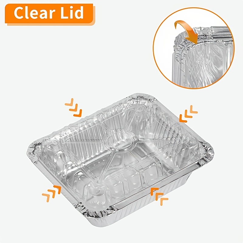 Set of 6 Aluminum Foil Disposable Reusable Food Baking Trays Pans 20.5 x  13