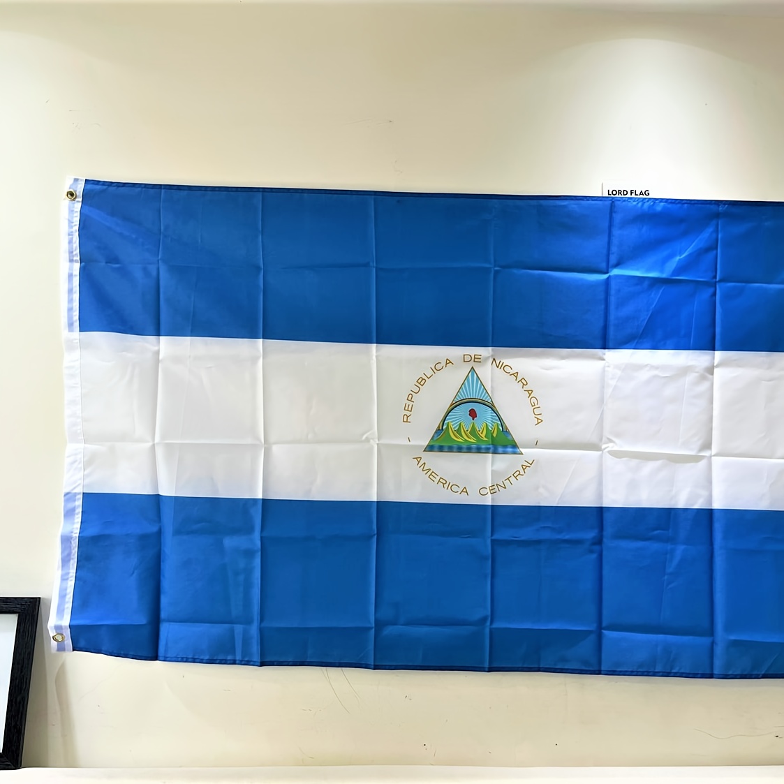 ニカラグアの国旗 3x5ft 90x150cm 装飾と活動のための Ni Nic ニカラグアの国旗 オフィス・学用品 Temu Japan