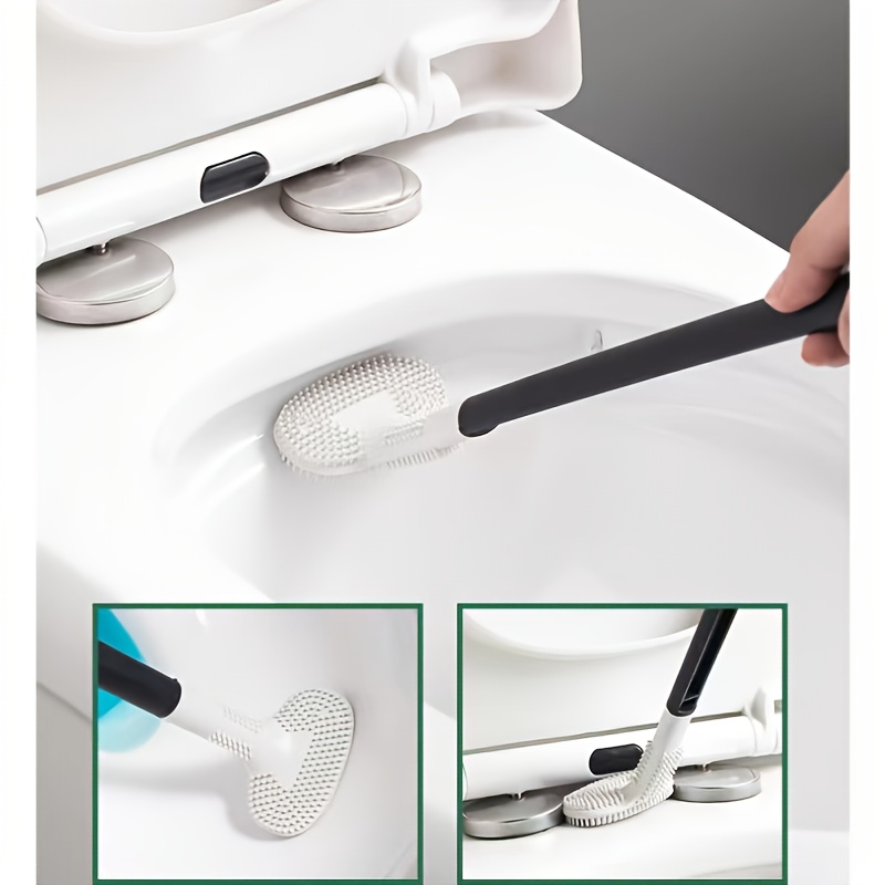 Easy to clean Silicone Toilet Brush With Holder Keep Your - Temu