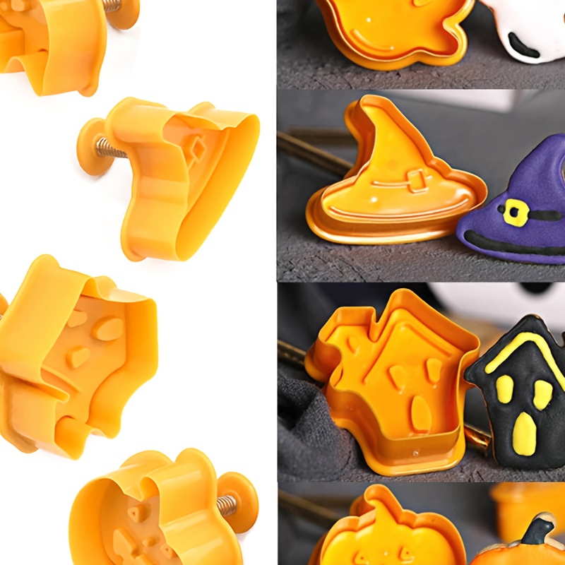  ScrapCooking Halloween Plunger Cookie Cutters, Orange: Home &  Kitchen