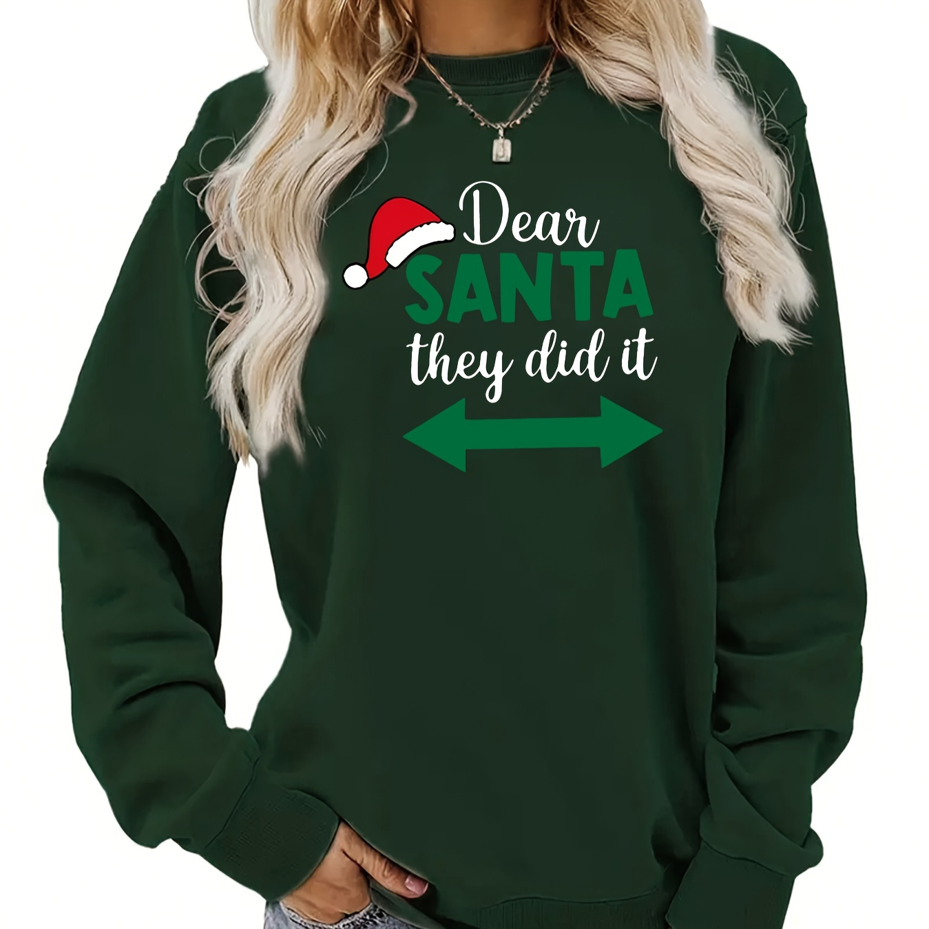 

Christmas Sweatshirt For - Long Pullover Hat , , Regular Fit, ,