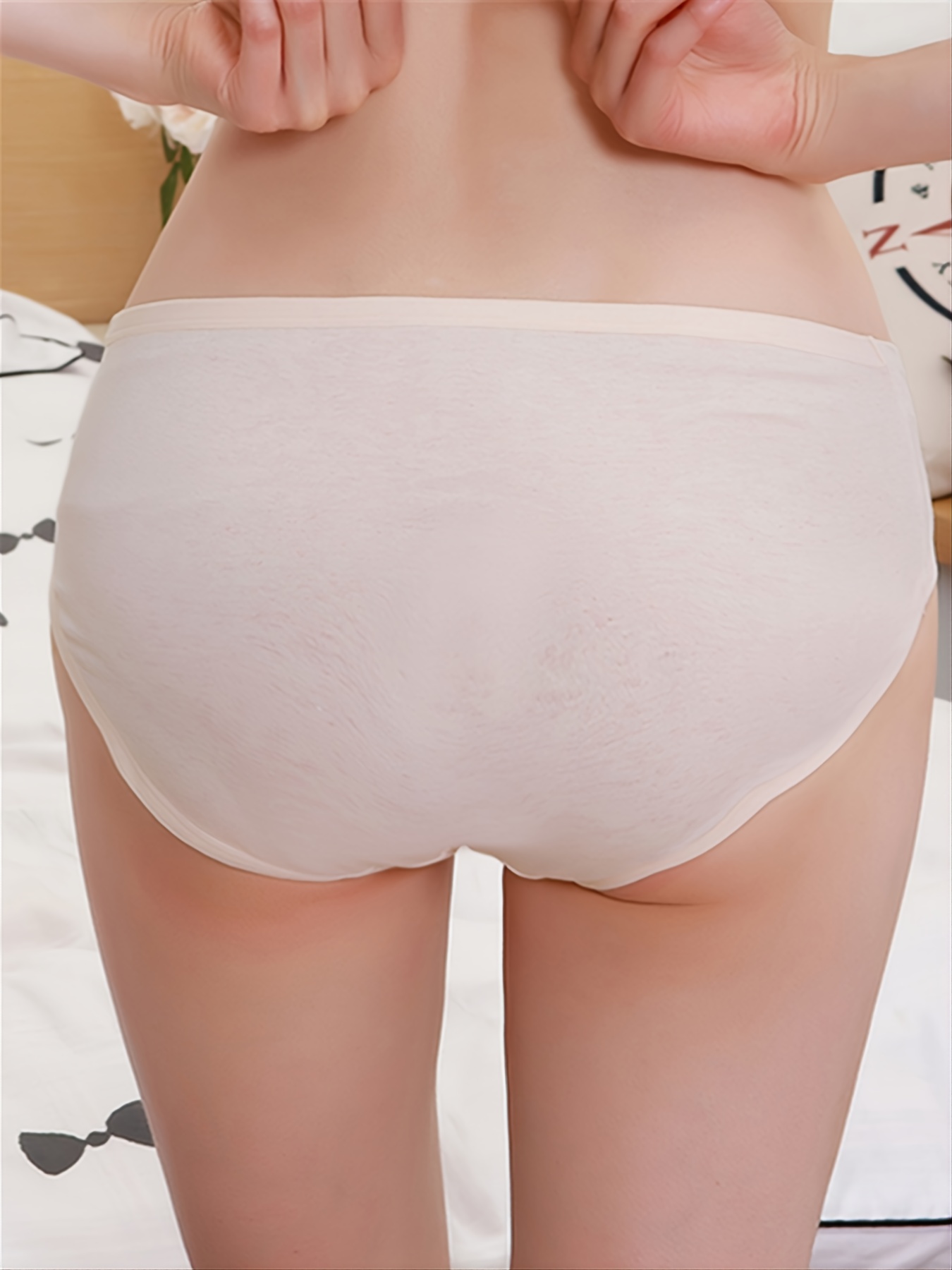Maternity Seamless Cotton Breathable Comfy Panties - Temu