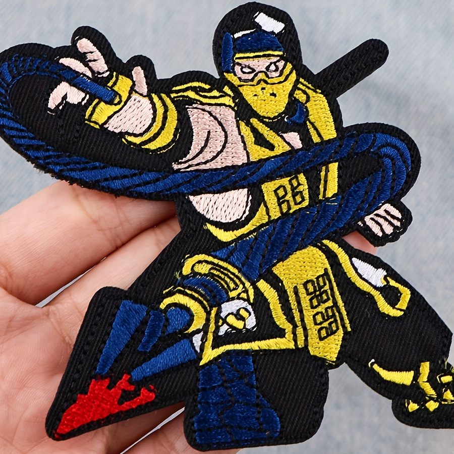 Anime Embroidery Patch Men Cool Iron Patches Clothes Jeans - Temu