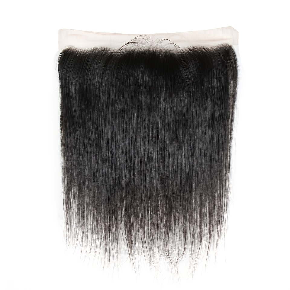 Transparent 13x4 Lace Frontal Brazilian Straight Human Hair - Temu