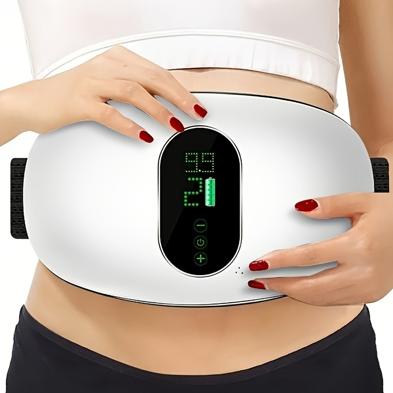

Smart Waist And Abdominal Massager - Usb Rechargeable Heated Waist Belt, Full Body Vibration Massager For Back And Waist , Perfect Fitness Gift For Women