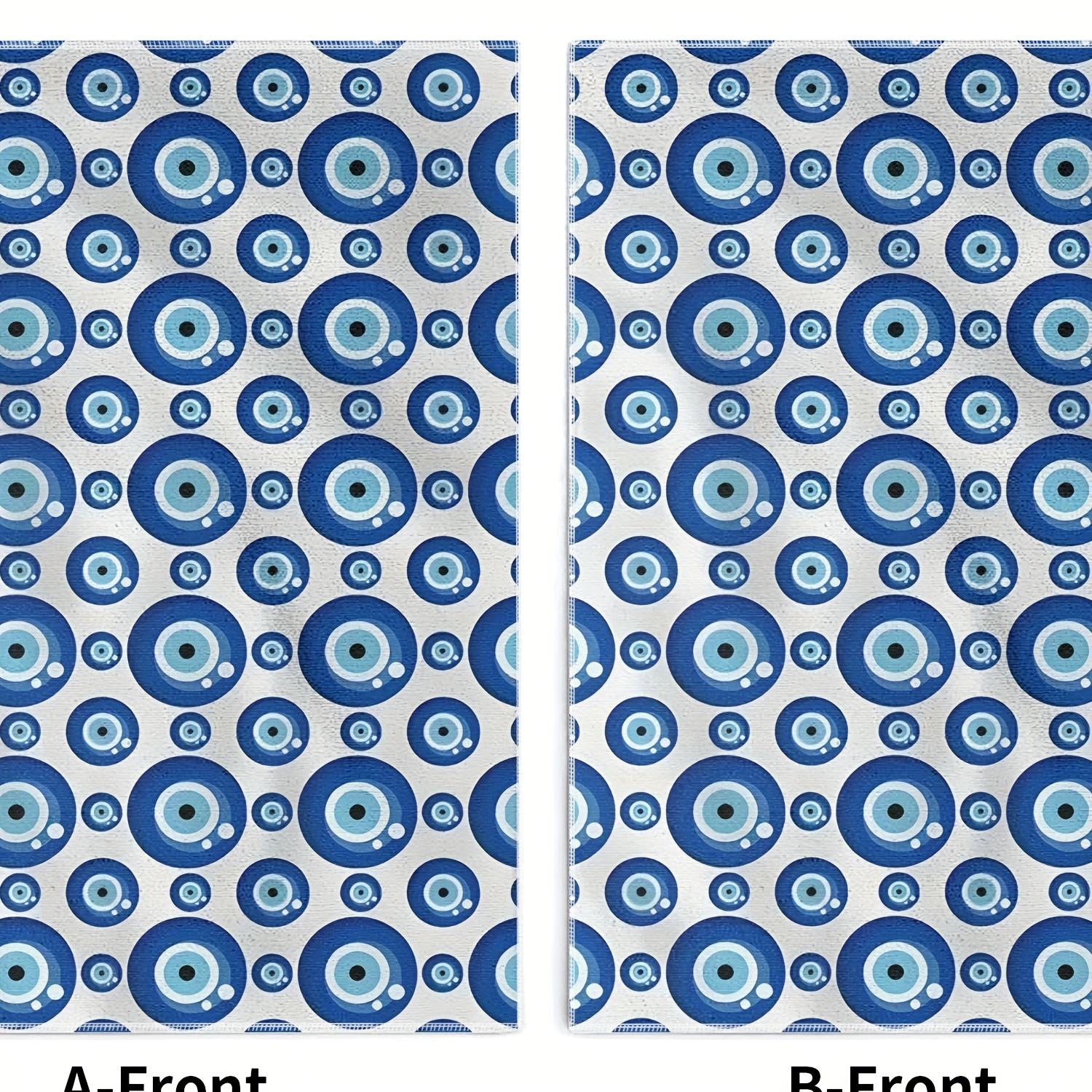 

2pcs Bohemian Blue Evil Eye Kitchen Towels - , Polyester Dish Cloths For Cooking & Baking, Perfect Housewarming Gift, 18x26 Inches