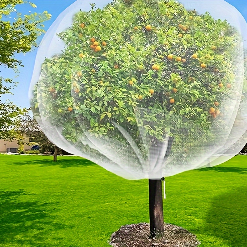 

Extra-large 10x10ft Garden Netting With Drawstring & Zipper - Insect, Bird & Sun Protection For Fruits, Flowers & Vegetables, Durable Pe Material