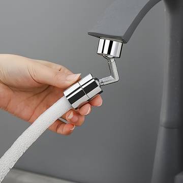 1pc Universal Faucet Splash Spout, Universal Outlet, Rotatable Booster Filter Extender, Universal 5*5cm/1.96*1.96in