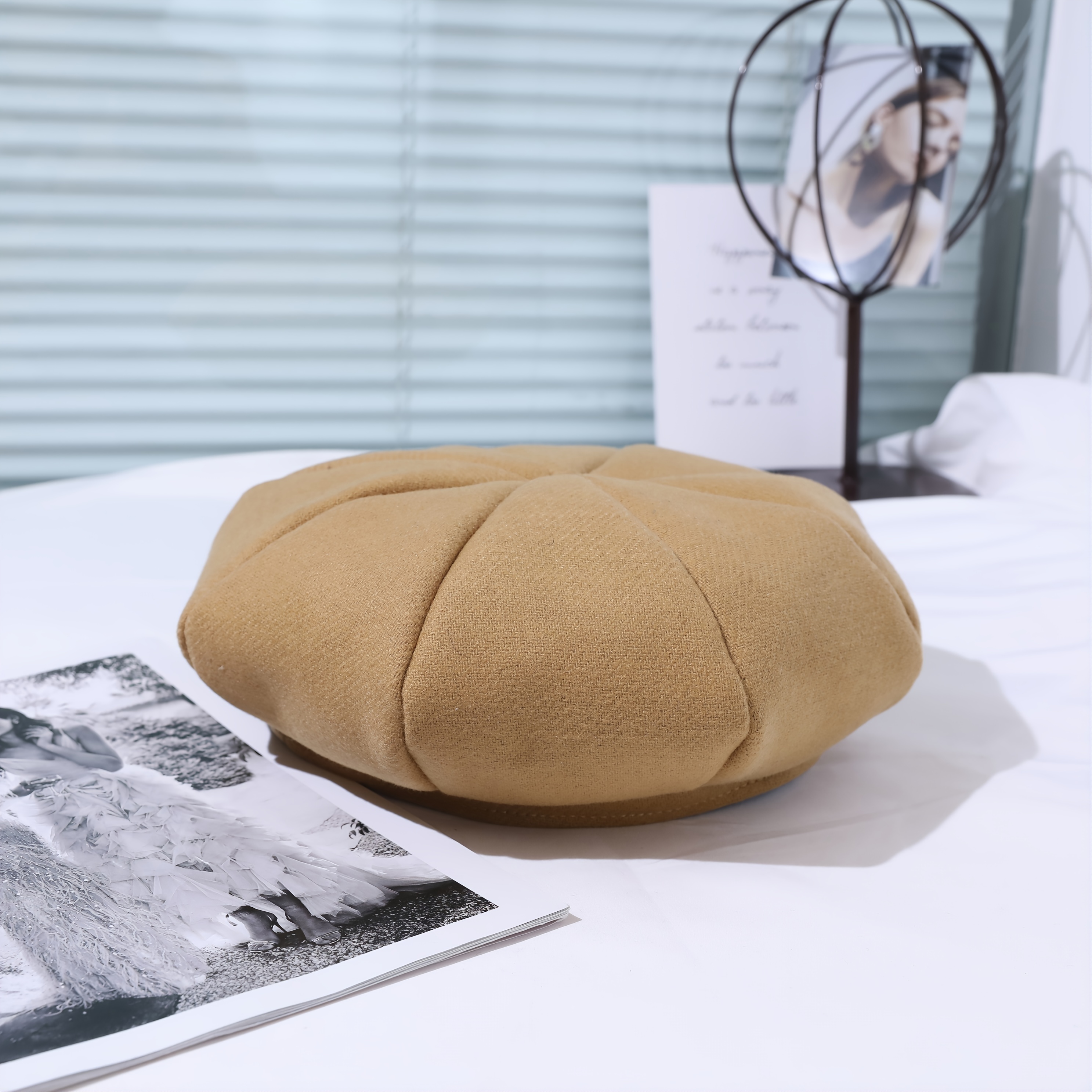 Solid Beret Casual All match Hat Autumn And Winter Warm Painter Hat