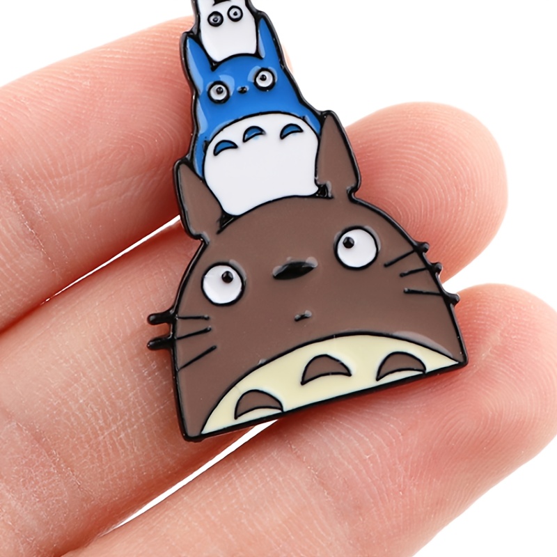 My neighbor Totoro Pin - Studio Ghibli Pin - Tamagotchi - Soot Sprite -  Kawaii Pin - Tamaghibli - Glow in the dark - Soft Enamel - 1.5