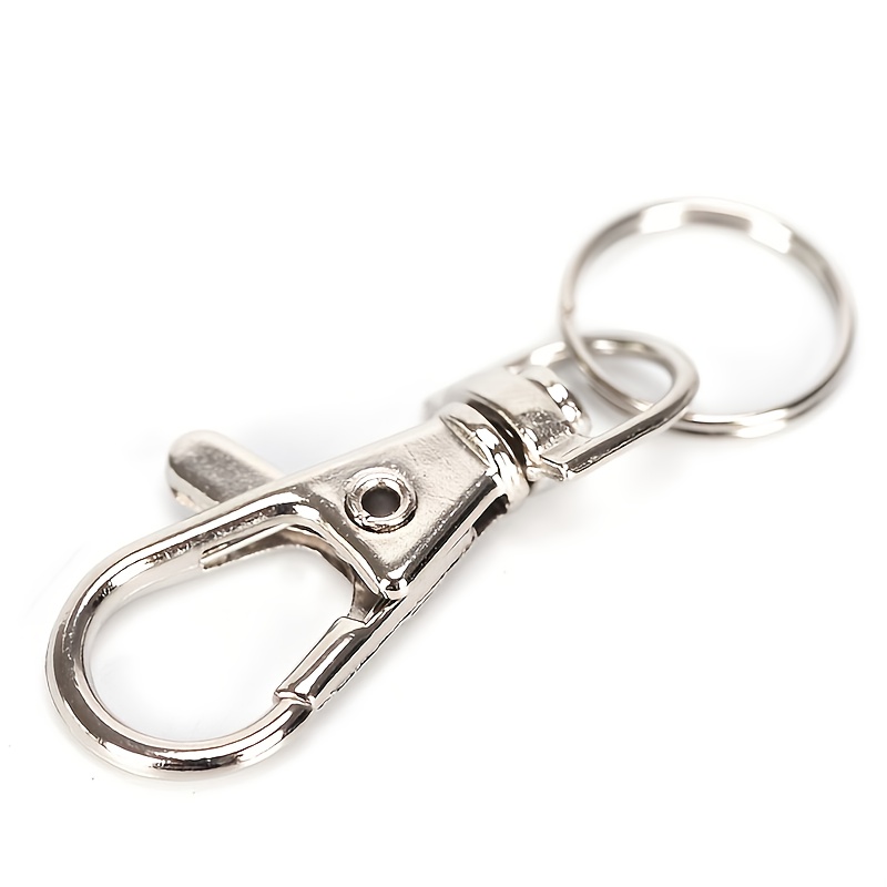 10pcs Metal Key Chain Ring Swivel Lobster Clasp Clips Key Hooks