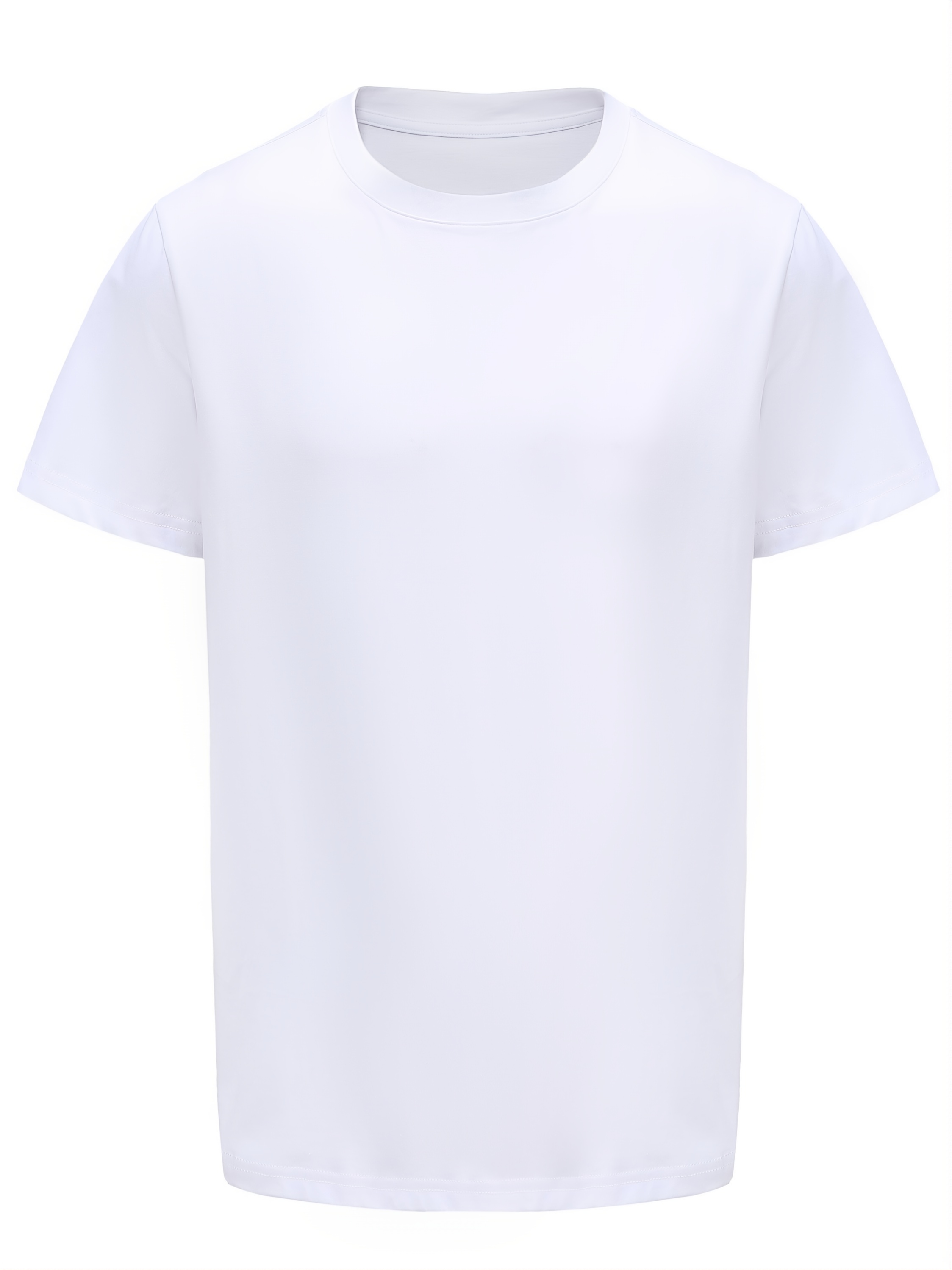  Camisetas blancas para hombre, manga corta, cuello redondo,  algodón transpirable, ajuste cómodo clásico, Blanco : Ropa, Zapatos y  Joyería