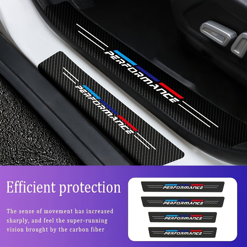 4Pcs Car Stickers - Door Sill Protector for BMW Performance 2
