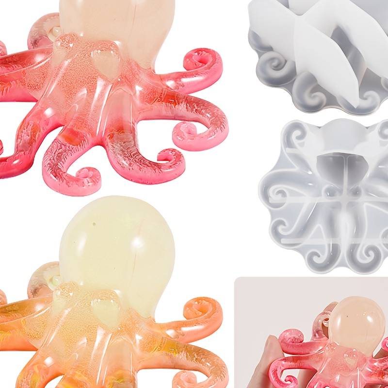 

1pc Ocean Octopus Epoxy Resin Silicone Molds Diy Animals Silicone Resin Molds For Anniversary Festival Desktop Ornament Home Decor Diy Making