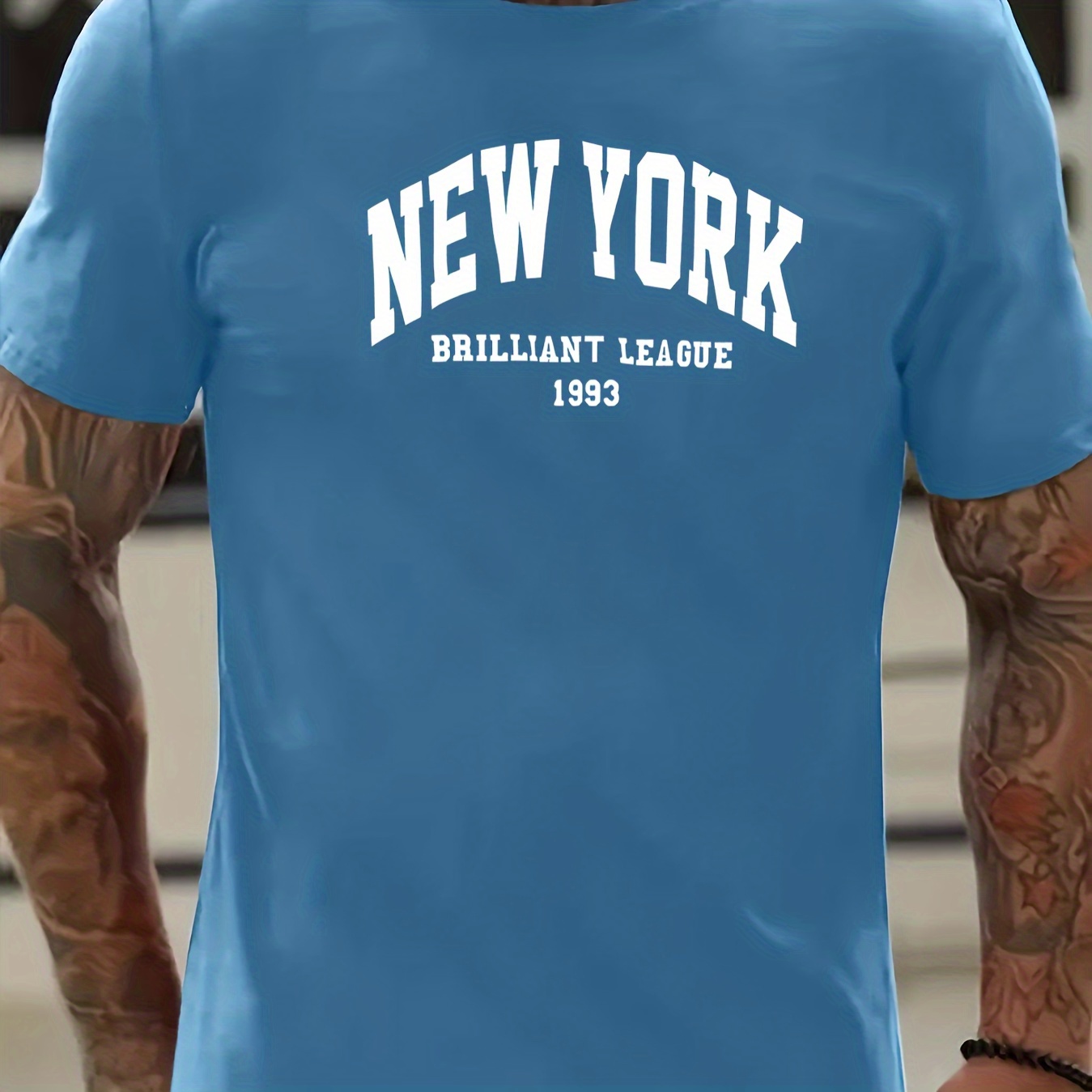 

New York... Print Tee Shirt, Tees For Men, Casual Short Sleeve T-shirt For Summer