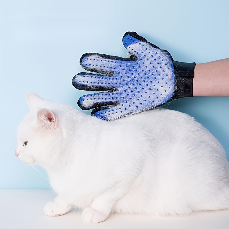Pet Grooming Glove Cat Dog Silicone Hair Removal Combing Gloves Cleaning  Supply