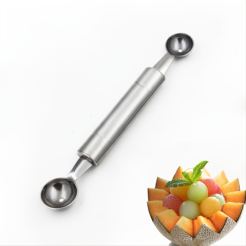  Double-Sided Fruit Melon Baller Spoon, 2 in 1
