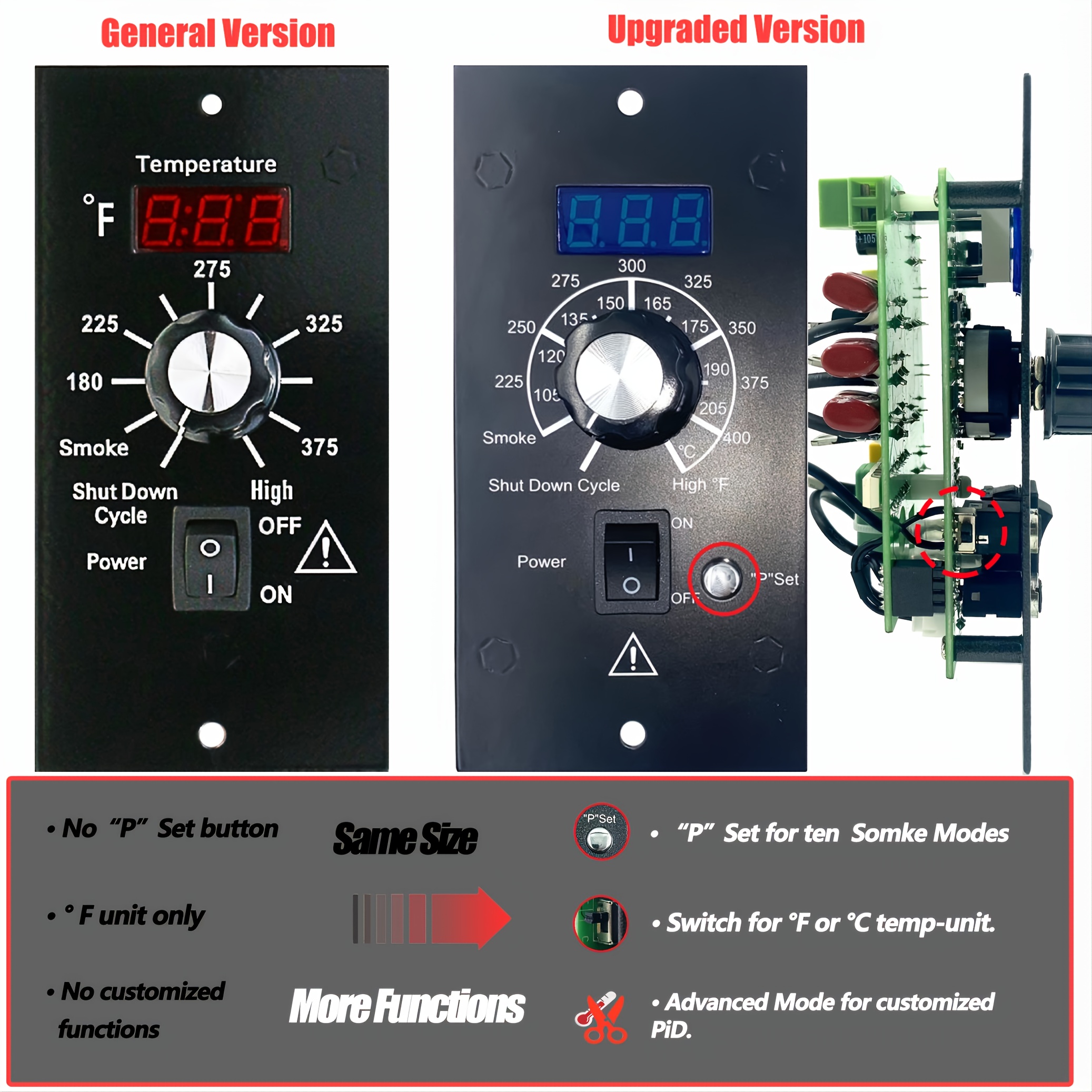 RTD Temperature Probe Sensor Replacement for Traeger Grills Digital  Thermostat