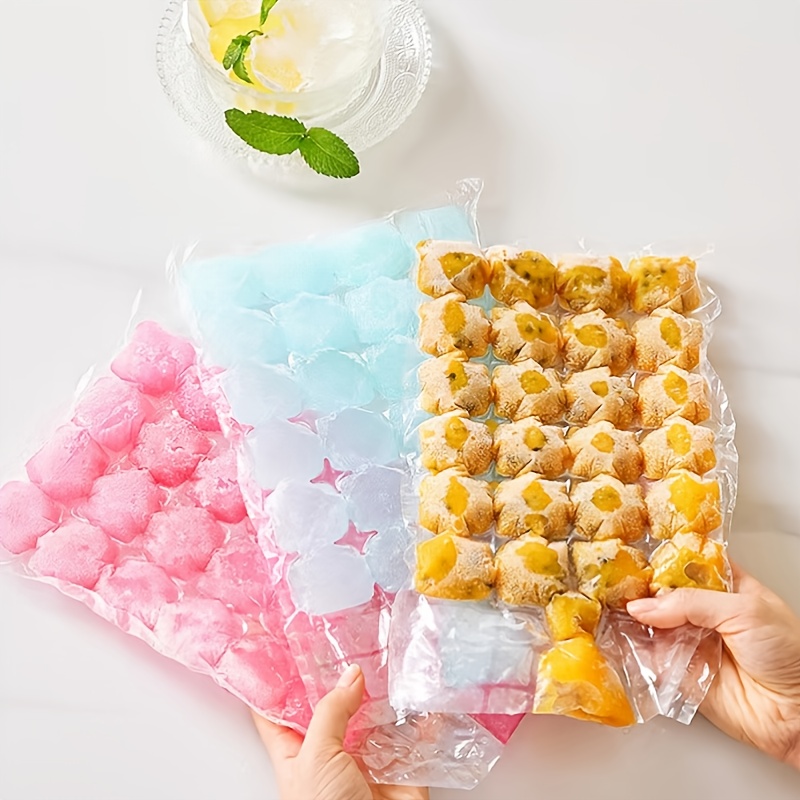 10pcs Disposable Ice Cube Bag For Cocktail Food Wine