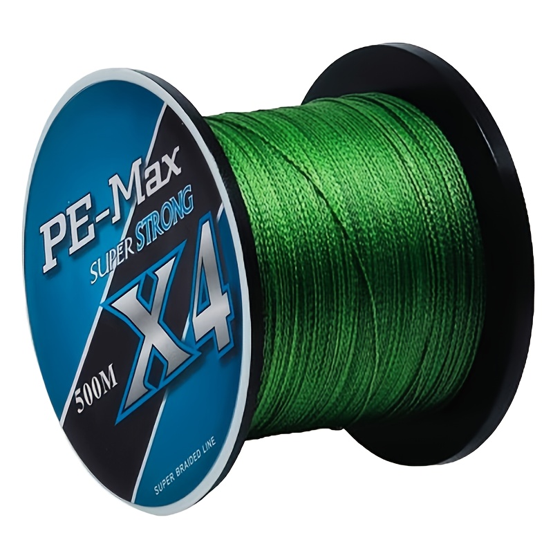 Durable 4 Strand Braided Fishing Line - 500m For Outdoor, Sea, Ice, River,  And Rock Fishing - Strong And Reliable - 8-75lb - Green X4, Free Shipping  For New Users