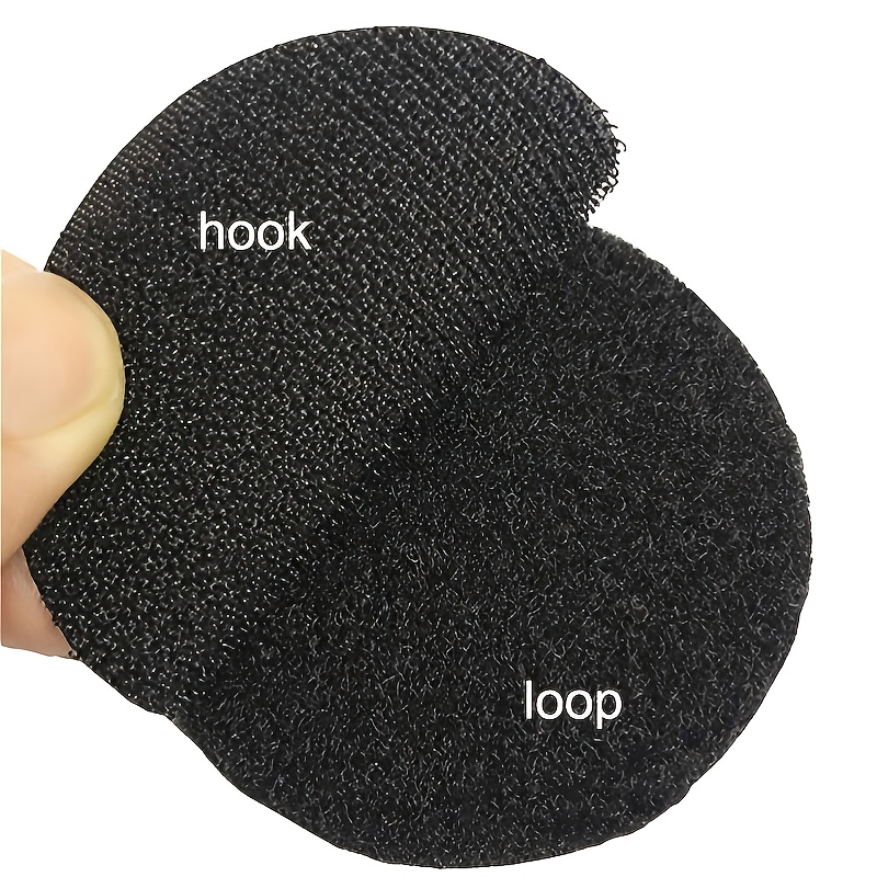 Rug Anchors Carpet Hook and Loop Non-Slip Mat Anti-Skid Stickers (10pcs , Black)