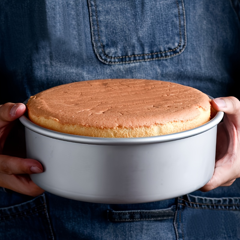 Round Cake Pan With Removable Bottom And Chiffon Cake Mold - Temu