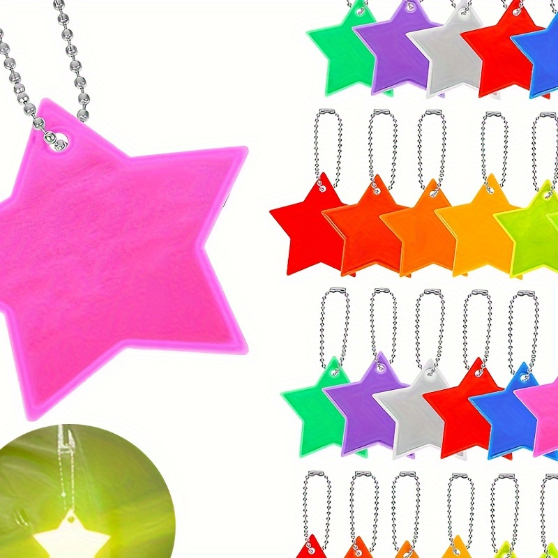 

[customer ] 10pcs Reflective Keychains - Sporty Style Safety Tags For Backpacks & Luggage