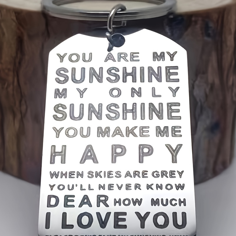 

You Are My " Stainless Steel Keychain - Inspirational Gift For Men, Fashionable Accessory, Metal, Keychain, Inspirational, Gifts