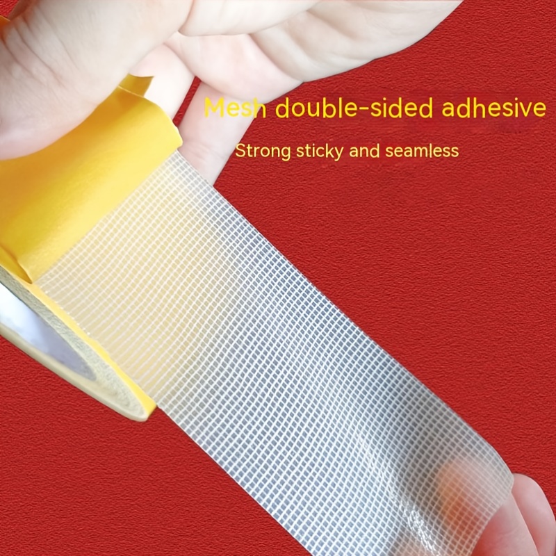 1pc Clear Nano Tape, Double Sided PE Yellow Waterproof Tape For Household