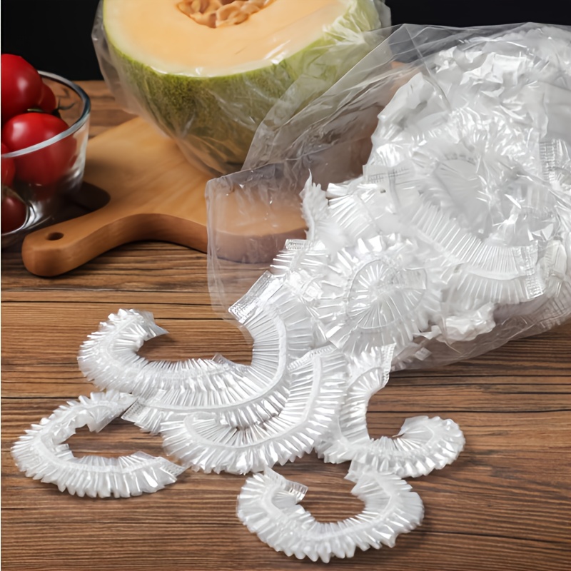 100pcs Reusable Disposable Food Wraps Self-Sealing Food Plastic Wraps Keep  Food Fruit Fresh Clings Film for Kitchen Fridge