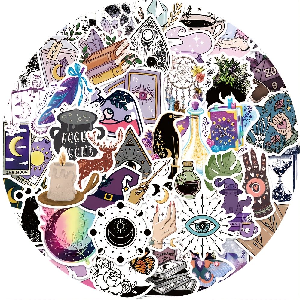 Graffiti Sticker Astrology Tarot Gothic Style Waterproof Kids Girls Gift