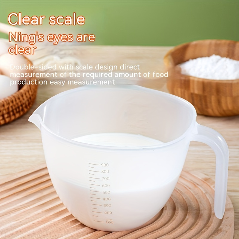 Egg Batter Bowl Large Capacity Measuring Cup With Scale Household Egg  Liquid Filter Bowl Kitchen Cooking Filter Baking Soy Filter Bowl Egg Batter  Bowl With Filter Baking Whisk Bowl With Drain Tip