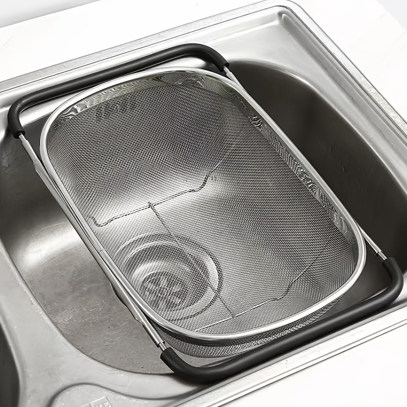 Telescopic Mesh Basket & Sink Drain for Washing Fruits & Veggies