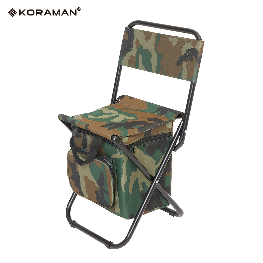 Koraman Outdoor Foldable Portable Beach Chair Back Chair As Outdoor Fishing Chair  Storage Bag - Sports & Outdoors - Temu Mauritius
