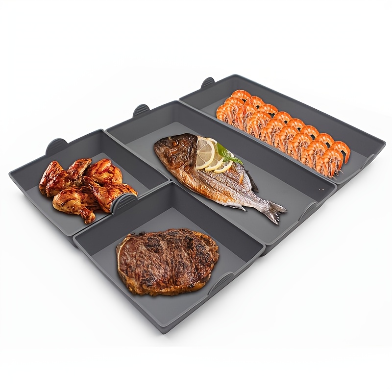 Vinino Silicone Sheet Pan Dividers for Easy Cooking & Meal Prep, Sturdy  Heatproof Handles Nonstick Divided Sheet Pan, Reusable Baking Trays,  Suitable