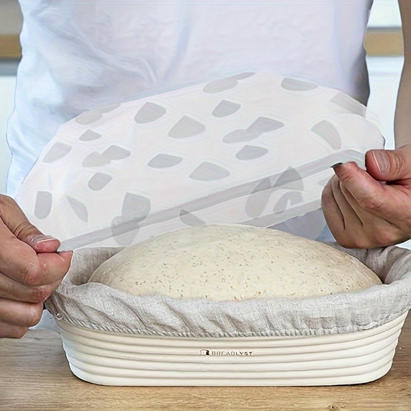 

2-piece Round Bread Proofing Basket Liners, 10.6" Diameter, Durable Eva Material, Food-safe For Kitchen & Dining