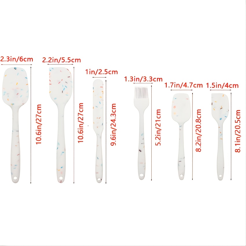 Heat Resistant Silicone Spatula Set - Bpa-free Non-stick Mixing Spatulas  For Baking And Cooking - Essential Kitchen Utensils For Home Use - Temu