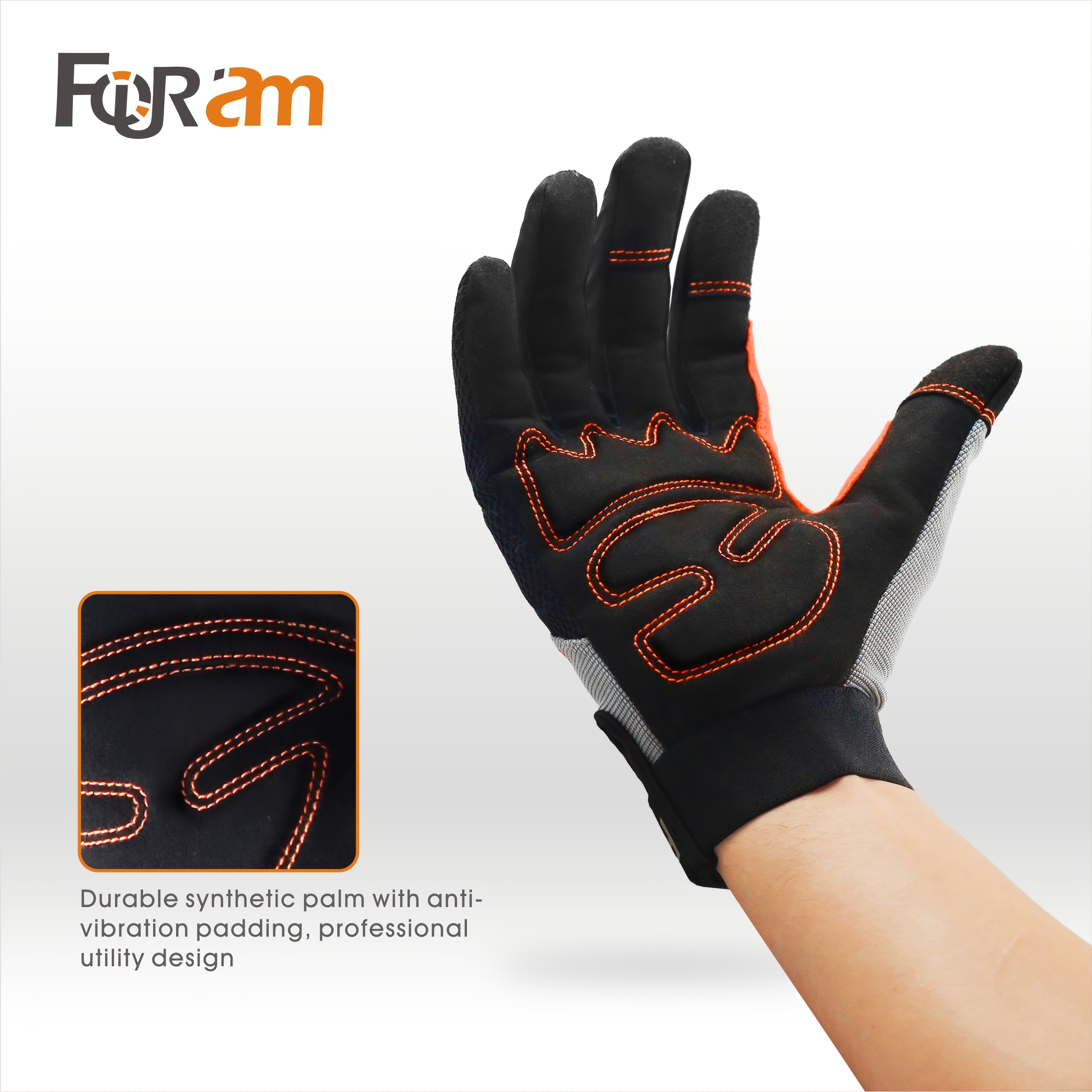 Work Gloves For Men & Women - High Dexterity Touch Screen