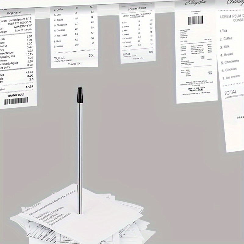 

Alloy Receipt & Holder Set With Display Rail - Restaurants, Cafes & Kitchens